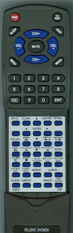 SONY 1-479-274-11 RM-ASP002 replacement Redi Remote