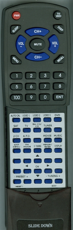 SONY 1-480-097-11 RM-AAU013 replacement Redi Remote