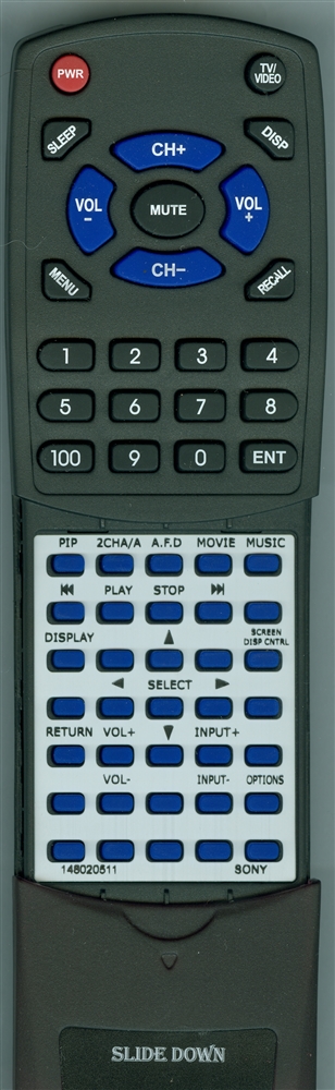 SONY 1-480-205-11 RMAAU016 replacement Redi Remote