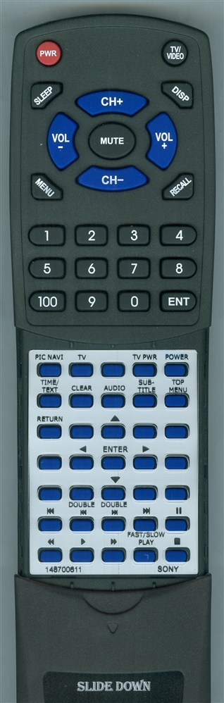 SONY 1-487-006-11 RMT-D187P replacement Redi Remote