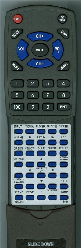SONY 1-489-991-11 RM-YD081 replacement Redi Remote