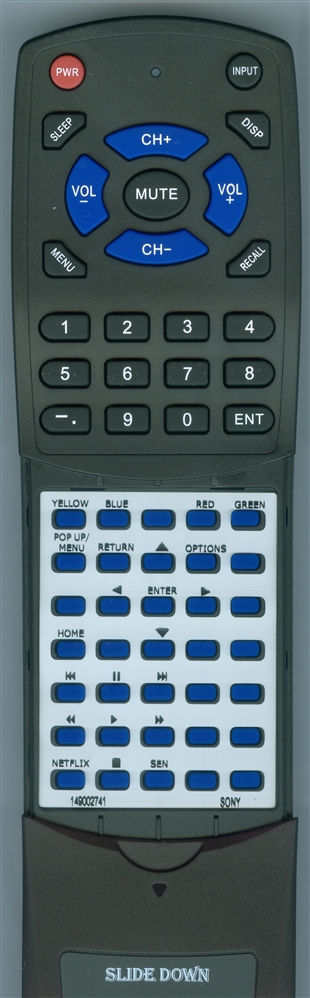 SONY 1-490-027-41 RMT-B119A Custom Built Redi Remote