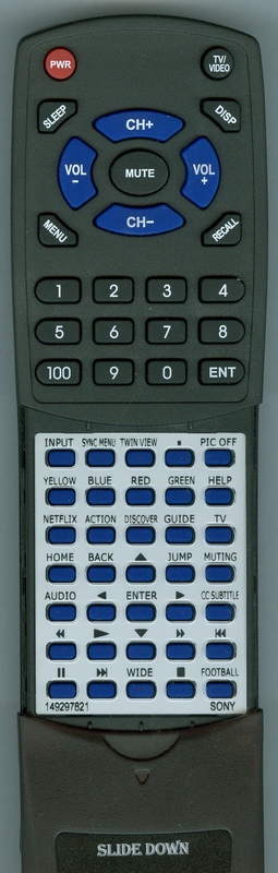 SONY 1-492-978-21 RMT-TX100U replacement Redi Remote