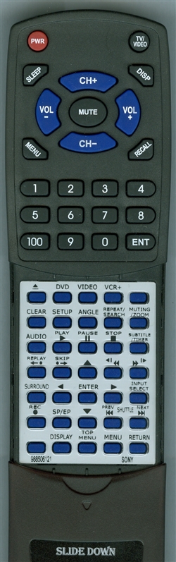 SONY 9-885-061-21 RMT-V501D replacement Redi Remote