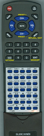 SONY A-1512-405-A RMAAP023 replacement Redi Remote