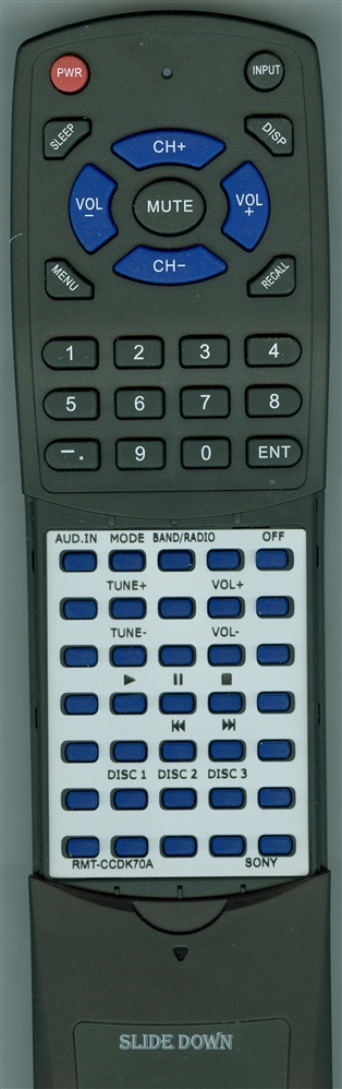 SONY RMT-CCDK70A replacement Redi Remote