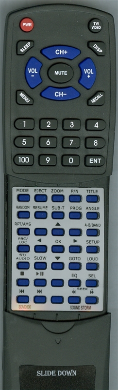 SOUND STORM SDVD600 SDVD600 replacement  Redi Remote