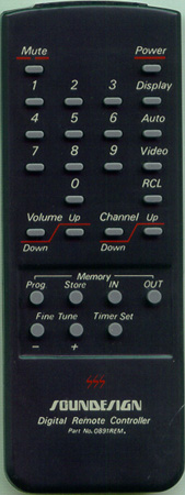 SOUNDESIGN 0891REM Genuine OEM original Remote