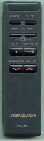 SOUNDESIGN 928AREM 928AREM Genuine OEM original Remote