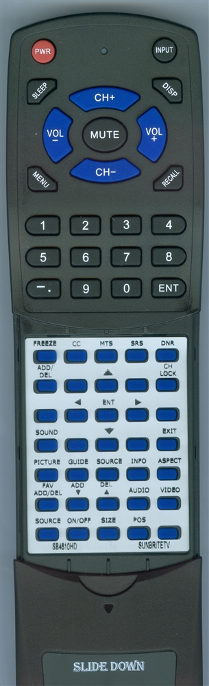 SUNBRITE SB4610HD replacement Redi Remote