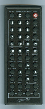 SUPERSONIC SC257 Genuine OEM original Remote