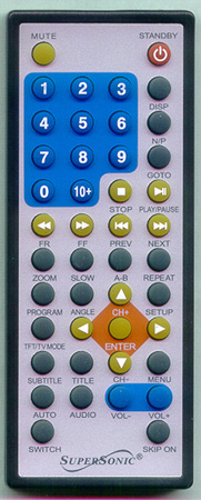 SUPERSONIC SC299TDVD Genuine OEM original Remote