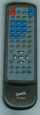 SUPERSONIC SC29D SC29DVD Genuine OEM original Remote