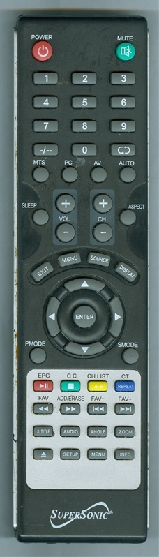 SUPERSONIC SC1568D Genuine  OEM original Remote