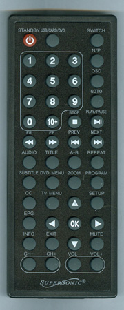 SUPERSONIC SC259 Genuine OEM original Remote