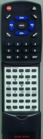 SYLVANIA N0155UD replacement Redi Remote