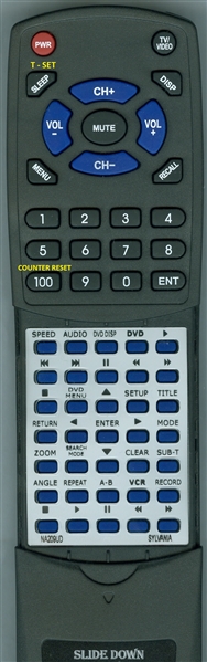 SYLVANIA NA209UD replacement Redi Remote