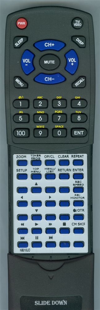 SYLVANIA NB010UD NB010 replacement Redi Remote