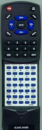 SYLVANIA NB666UD NB666 replacement Redi Remote