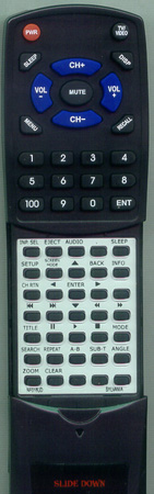 SYLVANIA NF018UD replacement Redi Remote
