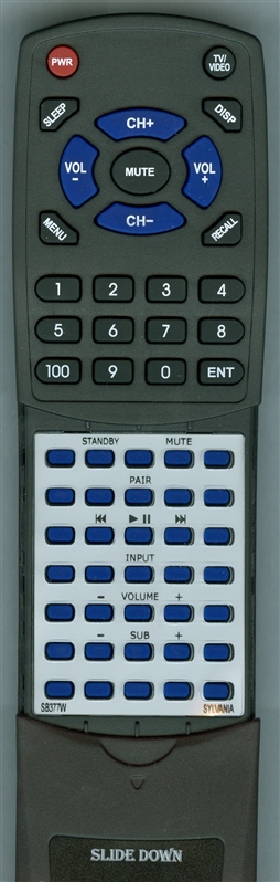 SYLVANIA SB377W replacement Redi Remote