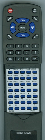 SYLVANIA SDVD1602 replacement Redi Remote