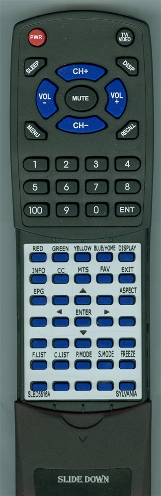 SYLVANIA SLED5516A replacement Redi Remote