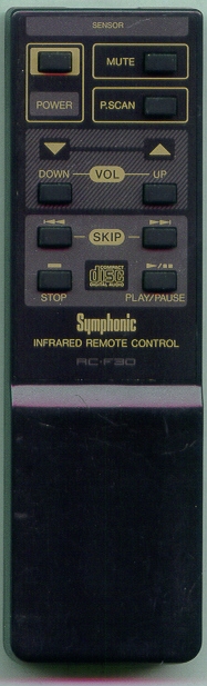 SYMPHONIC RCF30 RCF30 Refurbished Genuine OEM Original Remote