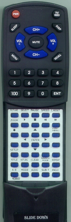 SYMPHONIC NE200UD replacement Redi Remote