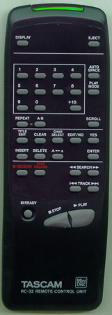 TASCAM 3E0103100A Genuine OEM original Remote