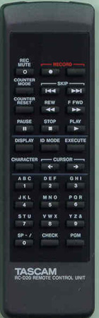 TASCAM 9A05556000 RCD20 Genuine  OEM original Remote