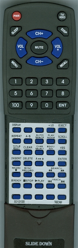 TASCAM 3E0103100B RC32 replacement Redi Remote