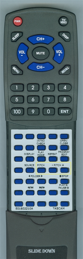 TASCAM E01602210A RC-CD200IL replacement Redi Remote