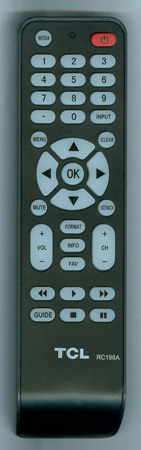 TCL RC198A RC198A Genuine  OEM original Remote