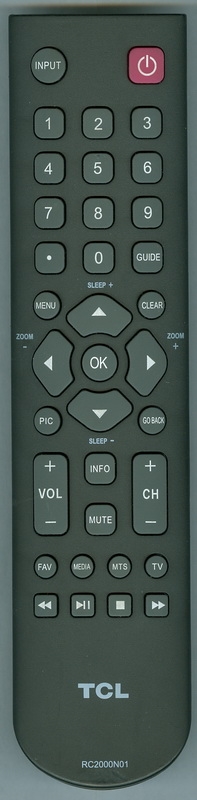 TCL RC2000N01 Refurbished Genuine OEM original Remote