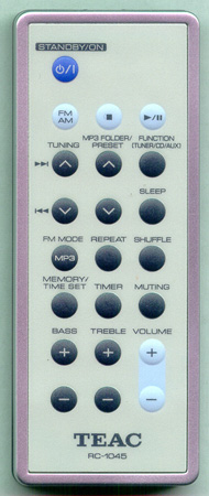 TEAC 02-17CDX9M00000 RC1045 Genuine  OEM original Remote