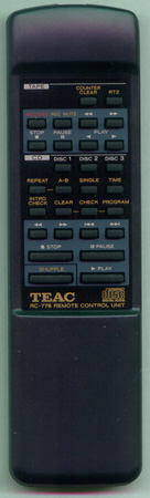 TEAC 3E0139300A RC-778 Genuine OEM original Remote