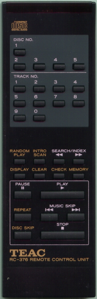 TEAC 9A02674500 RC376 Refurbished Genuine OEM Original Remote