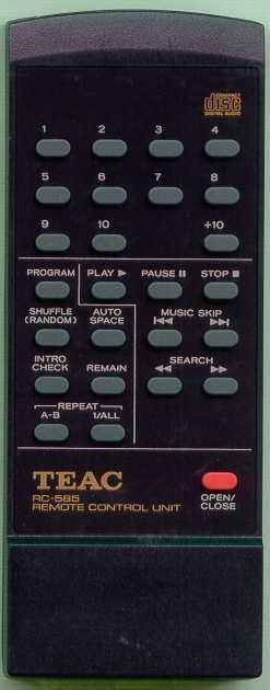 TEAC 9A05804800 RC585 Refurbished Genuine OEM Original Remote