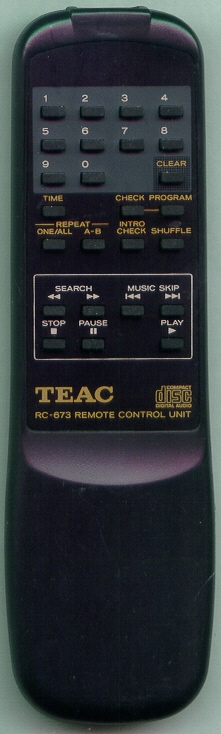TEAC CEC4U10002601 RC673 Refurbished Genuine OEM Original Remote