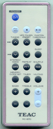 TEAC 02-17CDX9M00000 RC1045 Genuine OEM original Remote