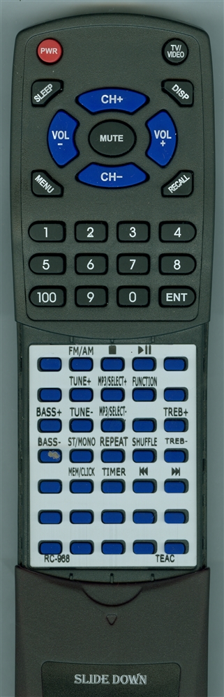 TEAC 02-17DX01500001 RC968 replacement Redi Remote