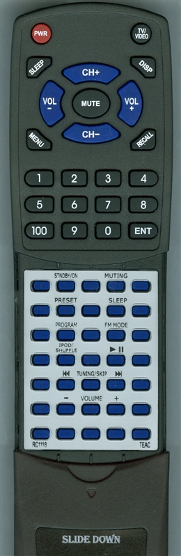 TEAC RC-1118 RC1118 replacement Redi Remote