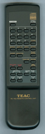 TEAC 3E0123500A RC-753 Genuine OEM original Remote