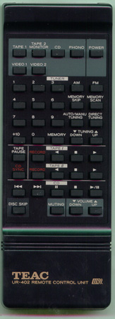 TEAC 9A04026900 UR-402 Genuine OEM original Remote