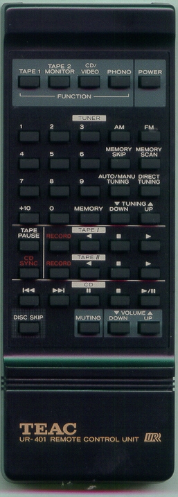 TEAC 9A04042200 UR-401 Genuine  OEM original Remote