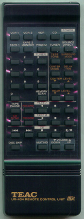 TEAC 9A04191500 UR-404 Genuine OEM original Remote