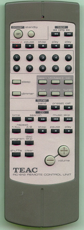 TEAC KARTAH500 RC612 Genuine  OEM original Remote