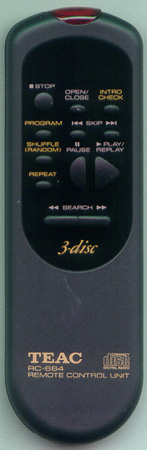 TEAC RC594 Genuine OEM original Remote