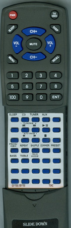 TEAC 02-170SL1001700 RC1075 replacement Redi Remote
